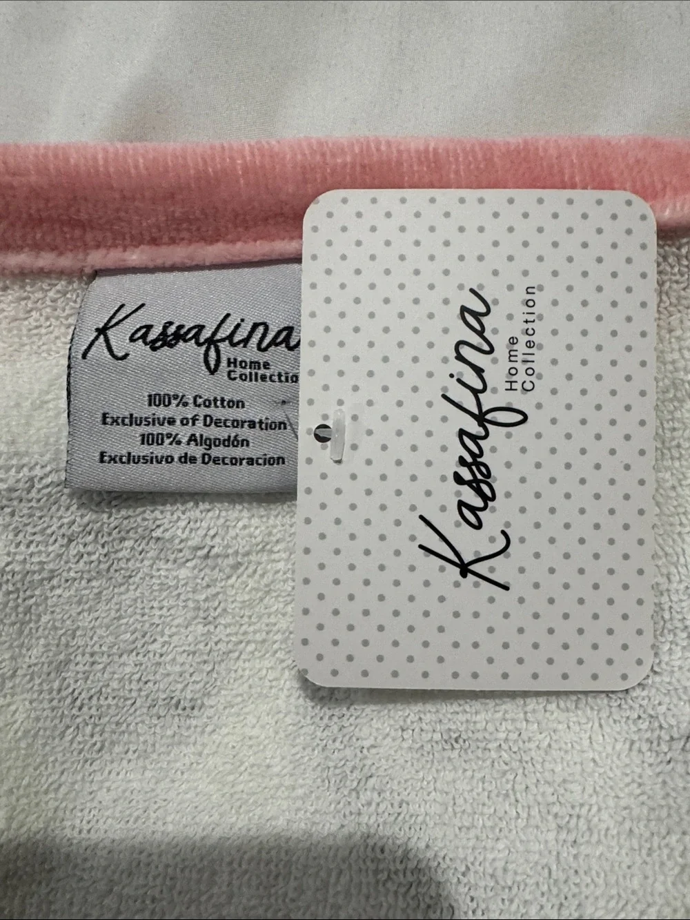 NEW Kassafina Pink 'Shopping Is My Cardio' Decorative Home Accent Towel